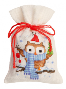 Совёнок с шарфом Vervaco PN-0147604, цена 1 217 руб. - интернет-магазин Мадам Брошкина